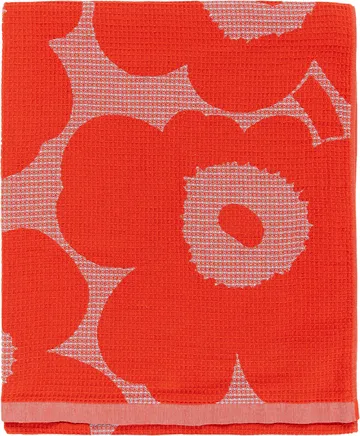Unikko strandhandduk 96,5x180 cm - L. blue-orange - Marimekko