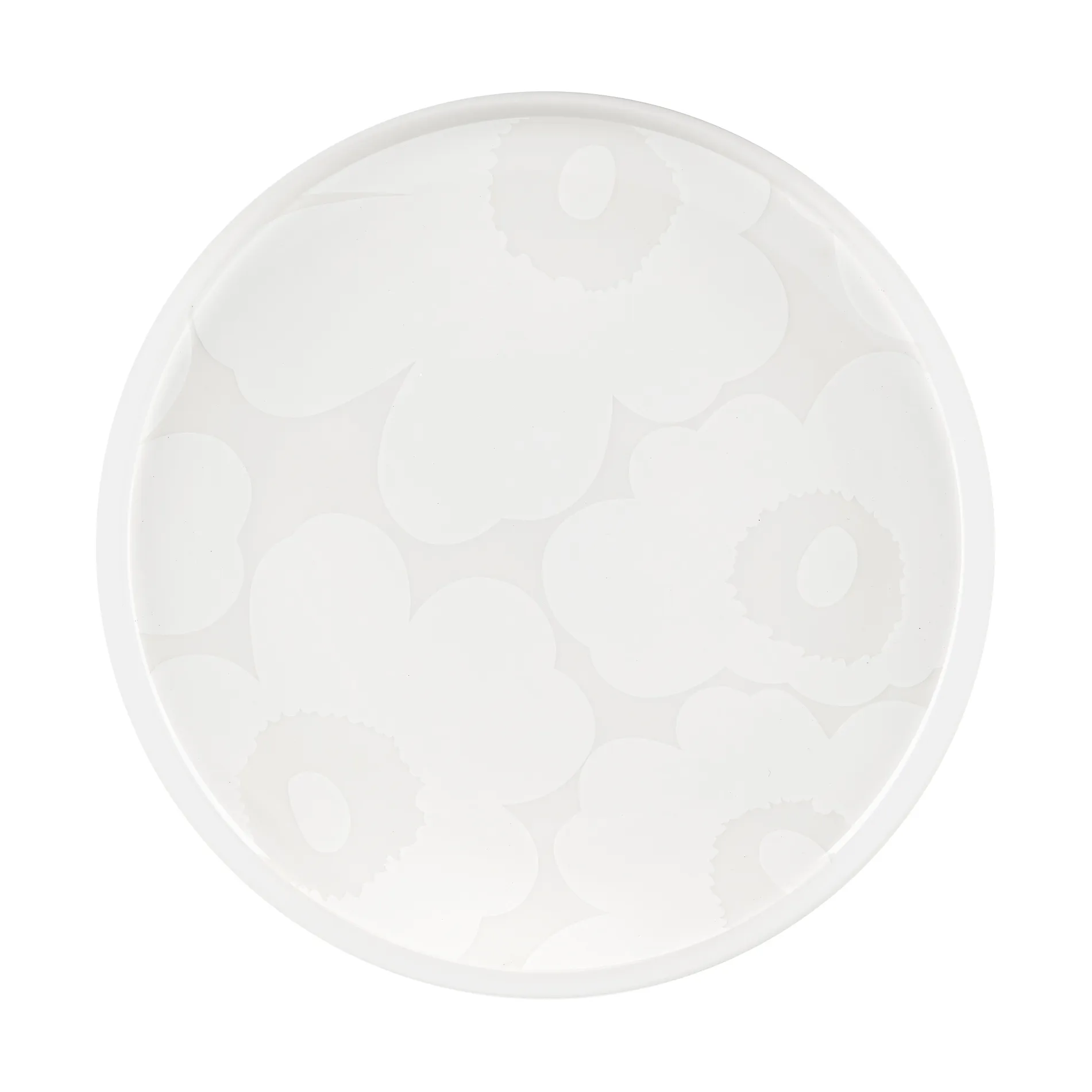 Unikko tallrik Ø20 cm, White-off white Marimekko