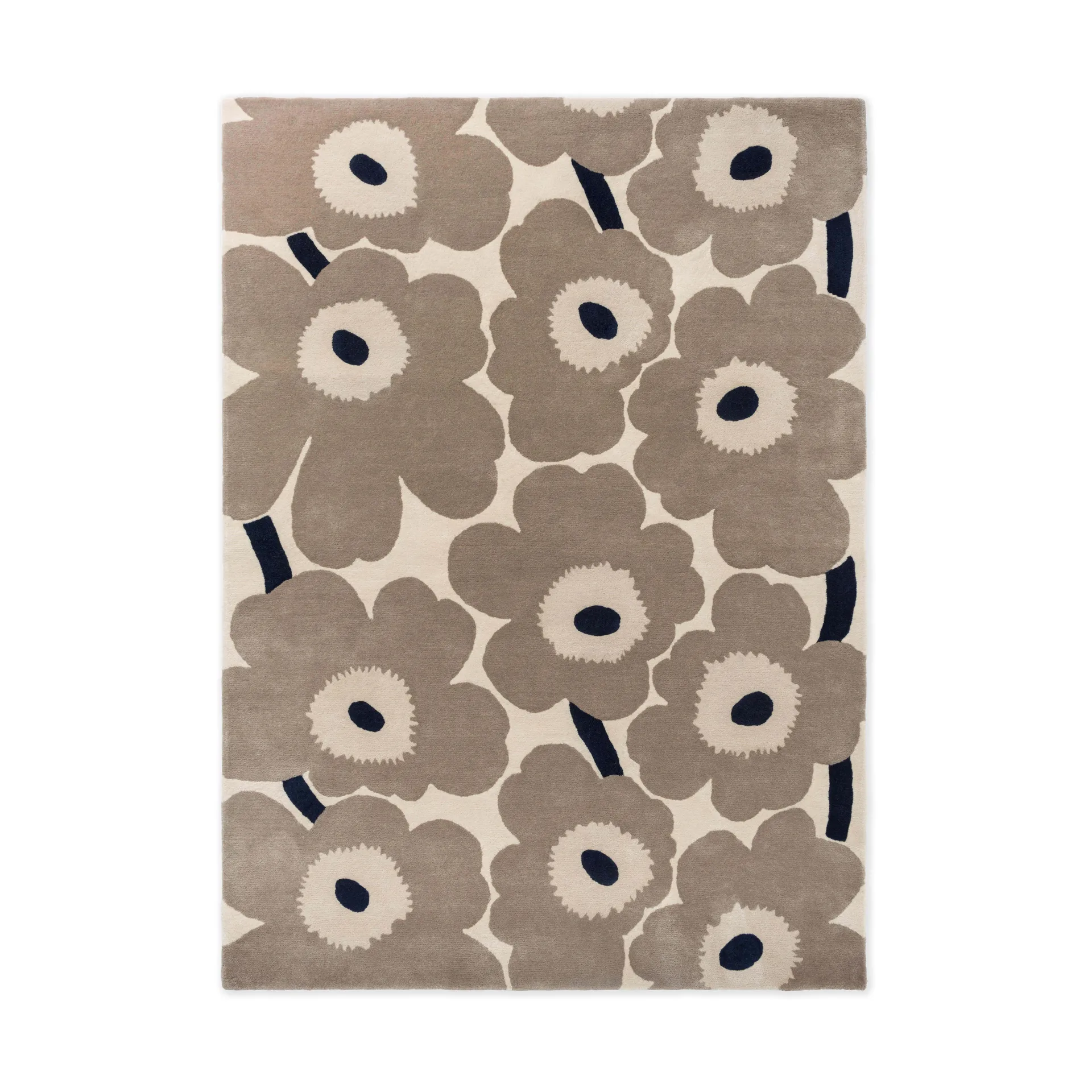 Unikko ullmatta, Greige, 170x240 cm Marimekko