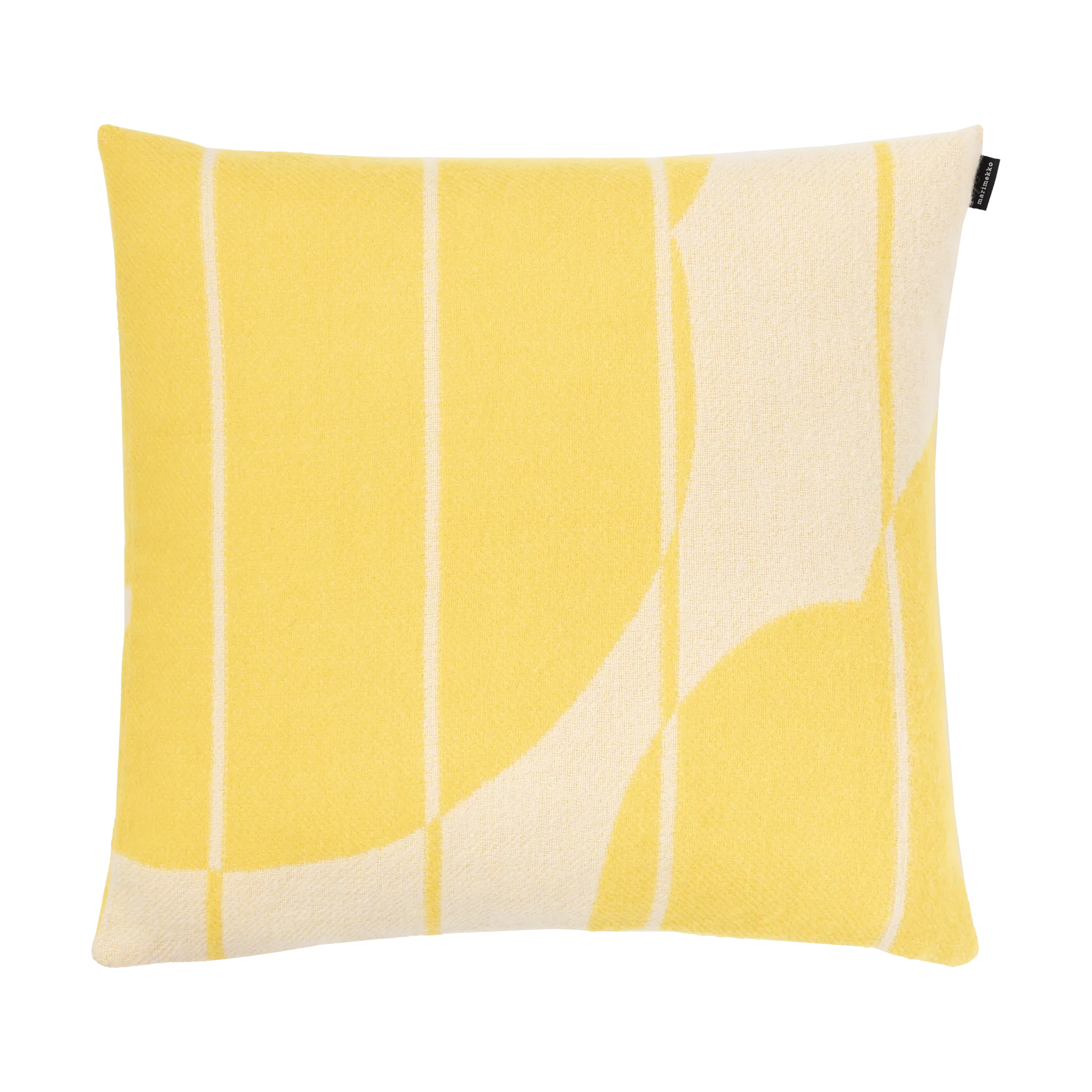 Vesi Unikko kuddfodral ull 50x50 cm, Spring yellow-ecru Marimekko