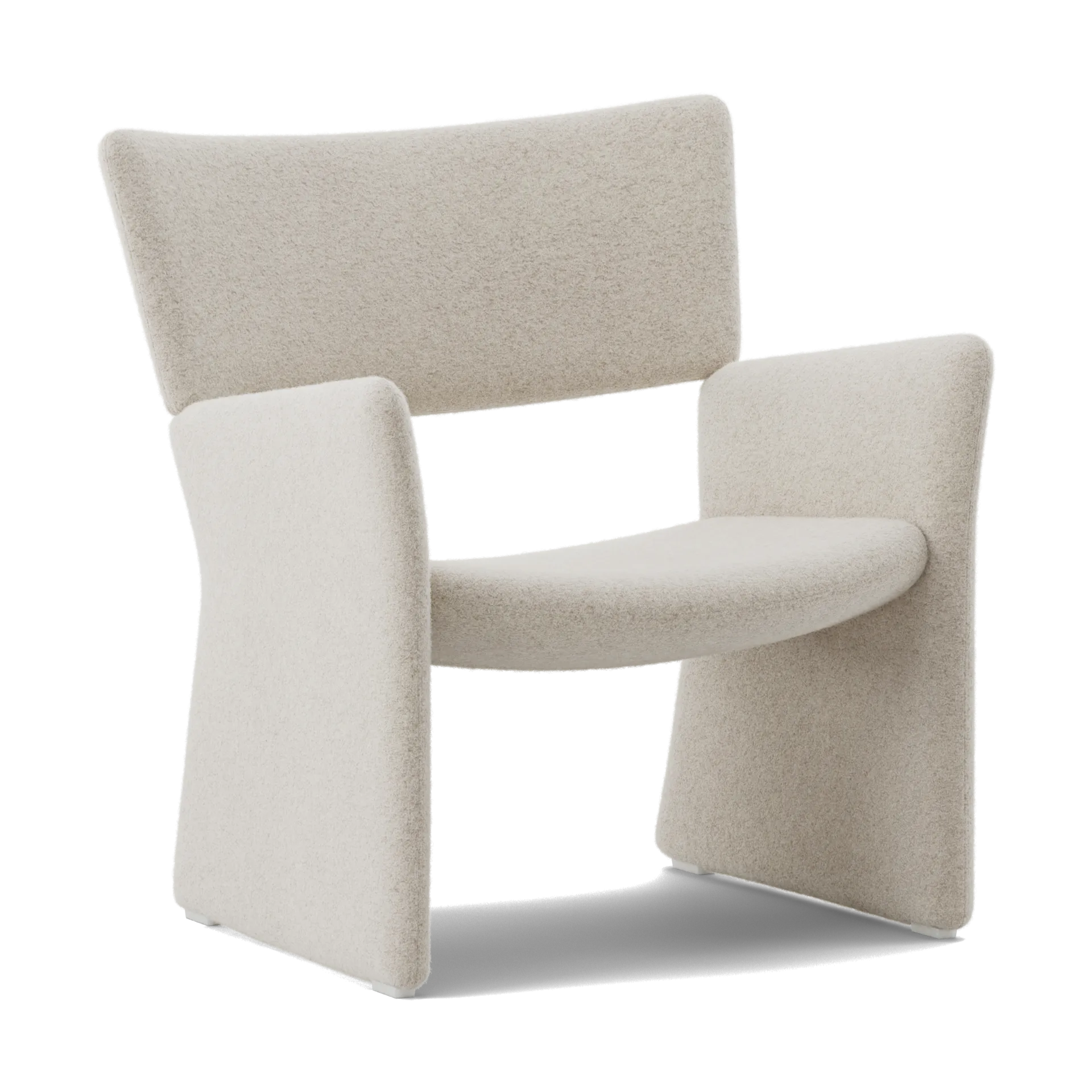 Crown Easy Chair fåtölj, Spiral 21 Chalk Massproductions