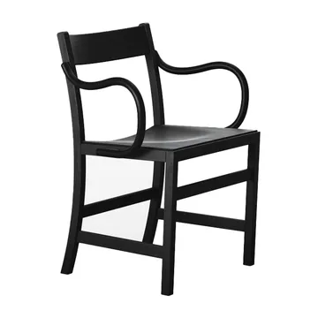 Waiter XL karmstol - Svartbetsad bok - Massproductions