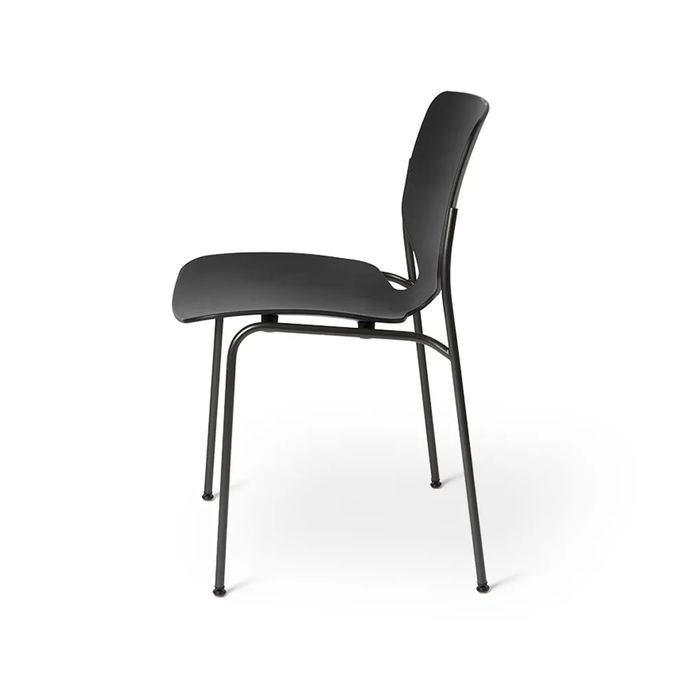 Nova Sea stol, black, svart stålstativ Mater
