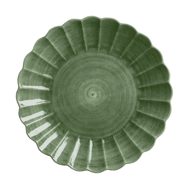Oyster fat rund 42 cm - Forest green - Mateus