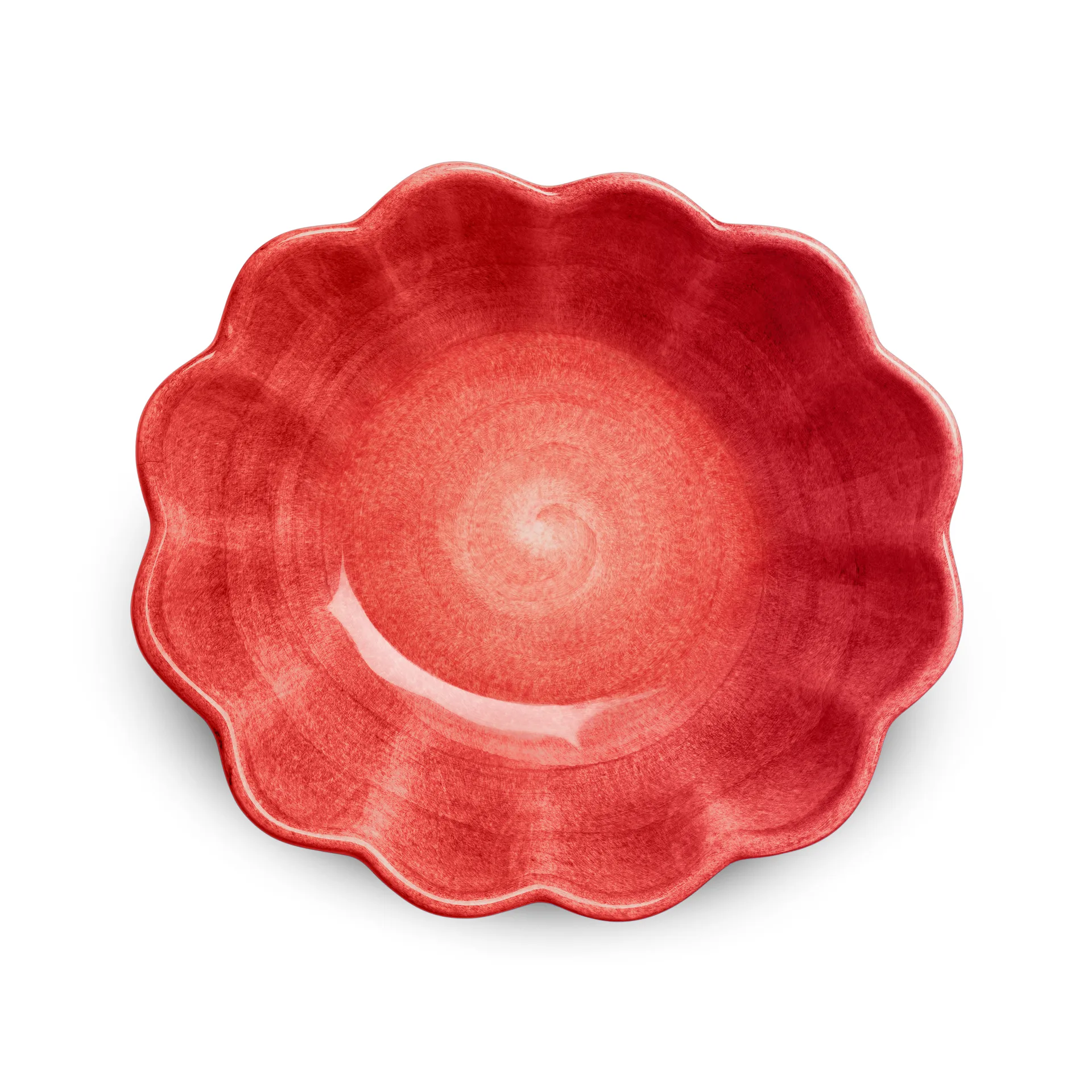 Oyster skål 16x18 cm, Röd Mateus