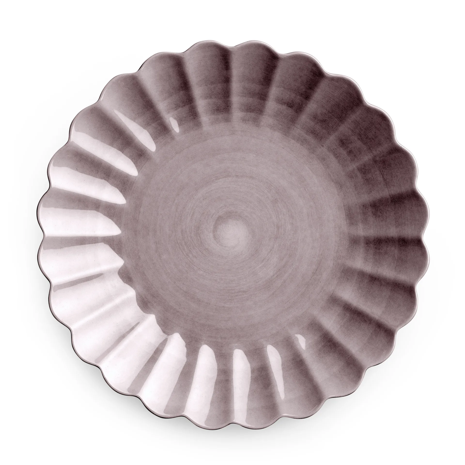 Oyster tallrik 28 cm, Plommon Mateus