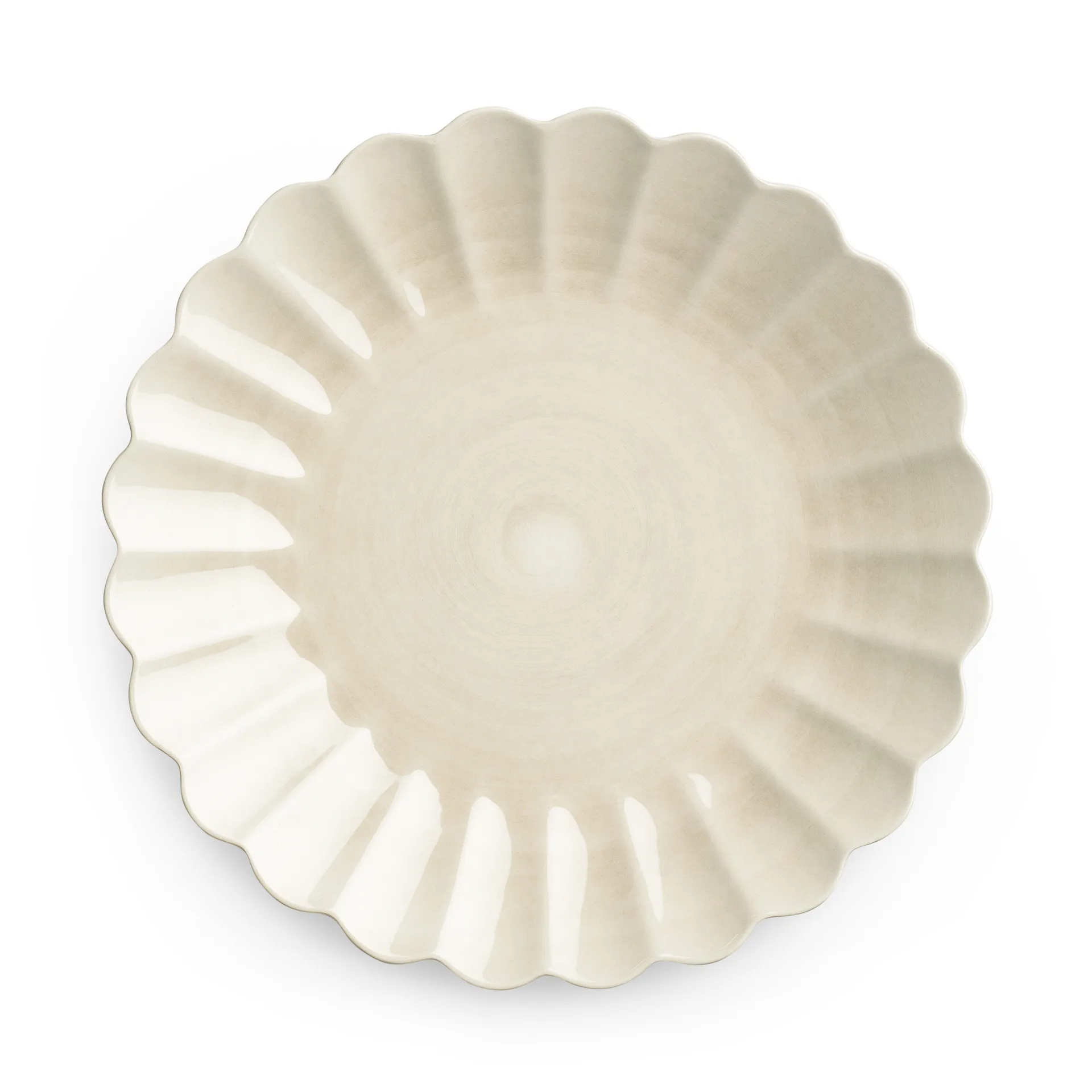 Oyster tallrik 28 cm, Sand Mateus