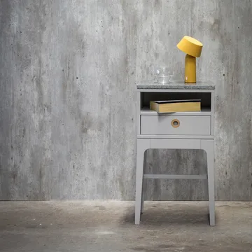 Höllviken höga ben sängbord - ljusgrå - Mavis