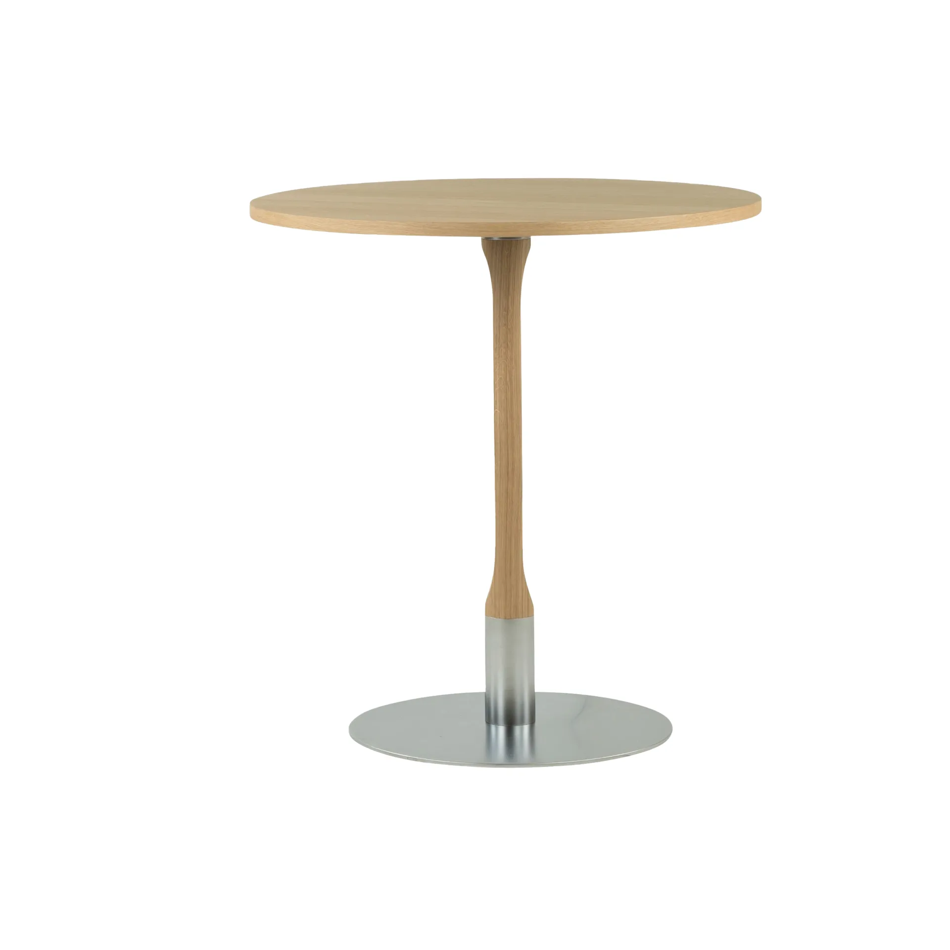 Rod cafébord ⌀70 cm, Vitpigmenterad mattlackad ek Mavis