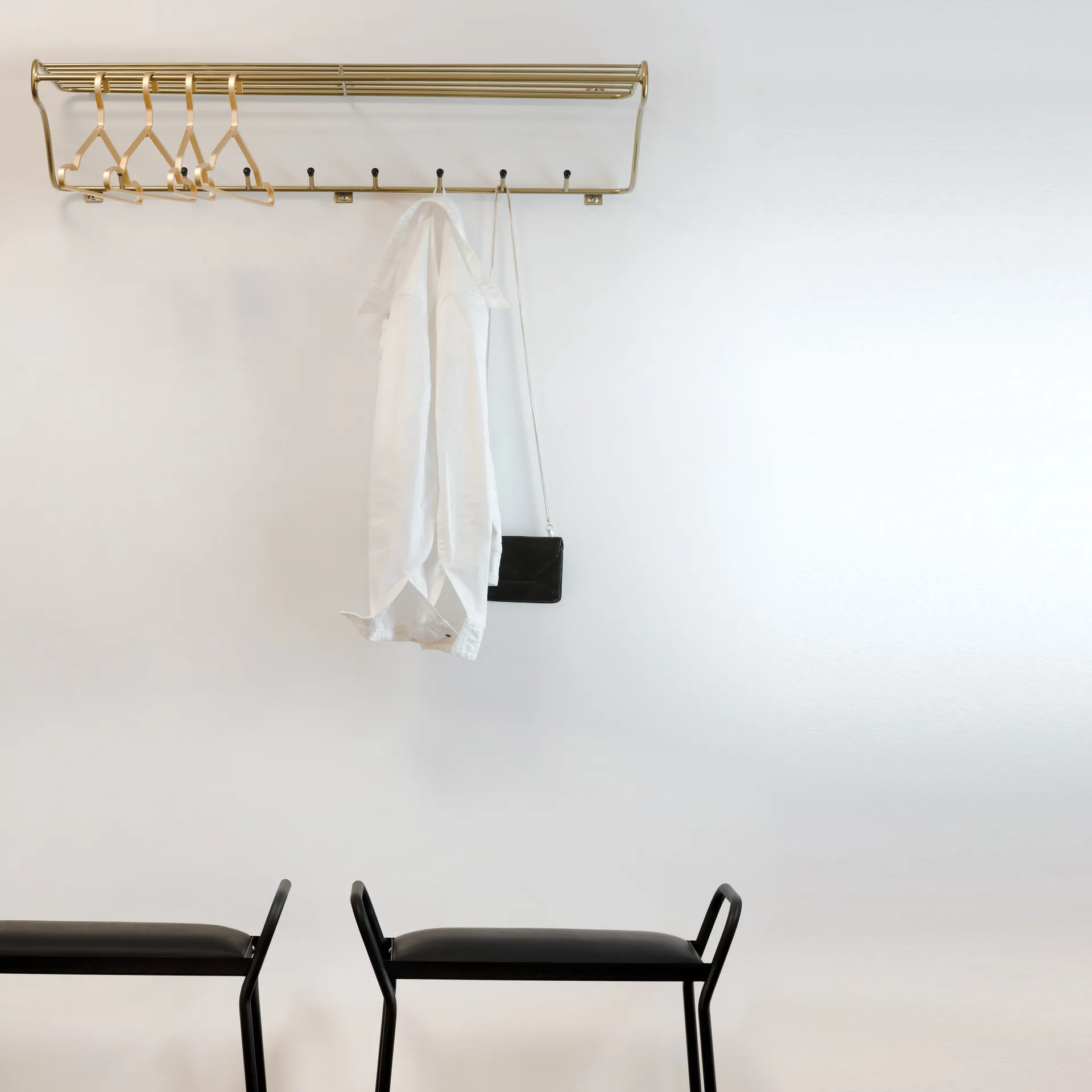 Hat Rack L hatthylla, mässing Maze