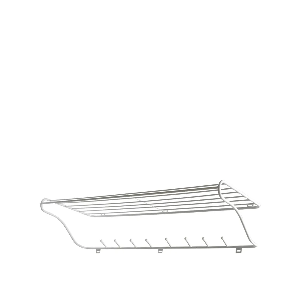 Hat Rack L hatthylla, vit Maze