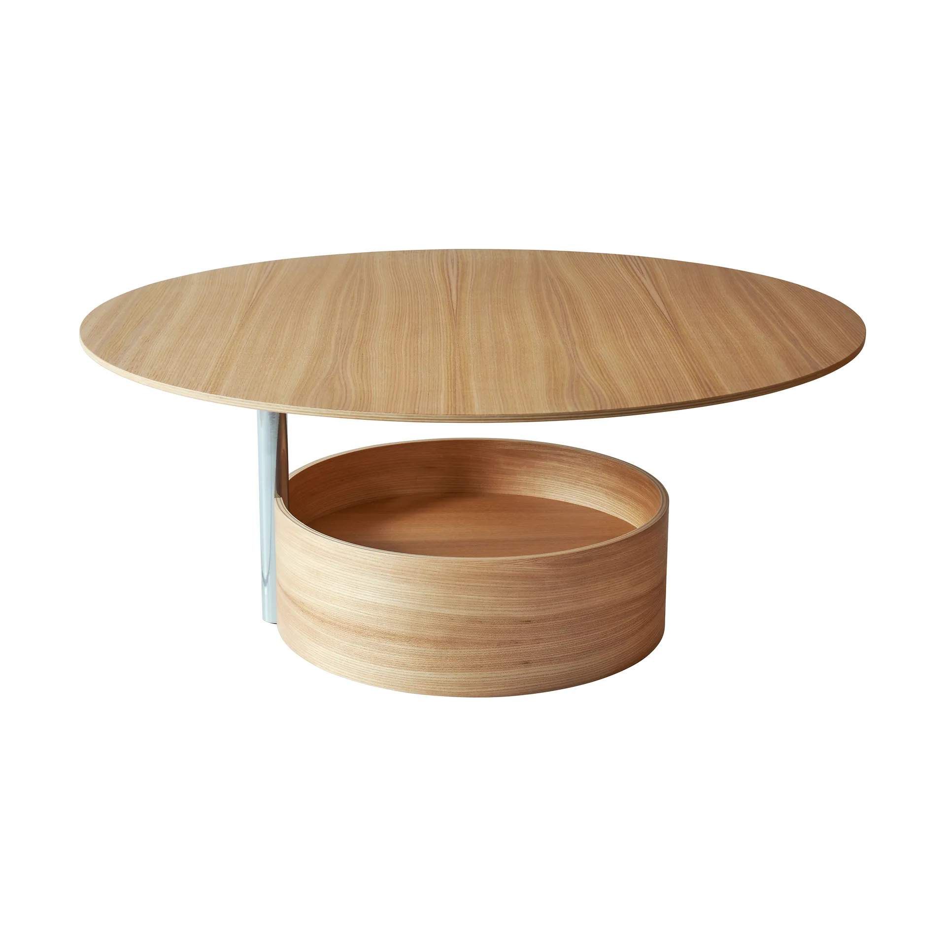 Parasol L soffbord Ø90 cm, Oak Maze