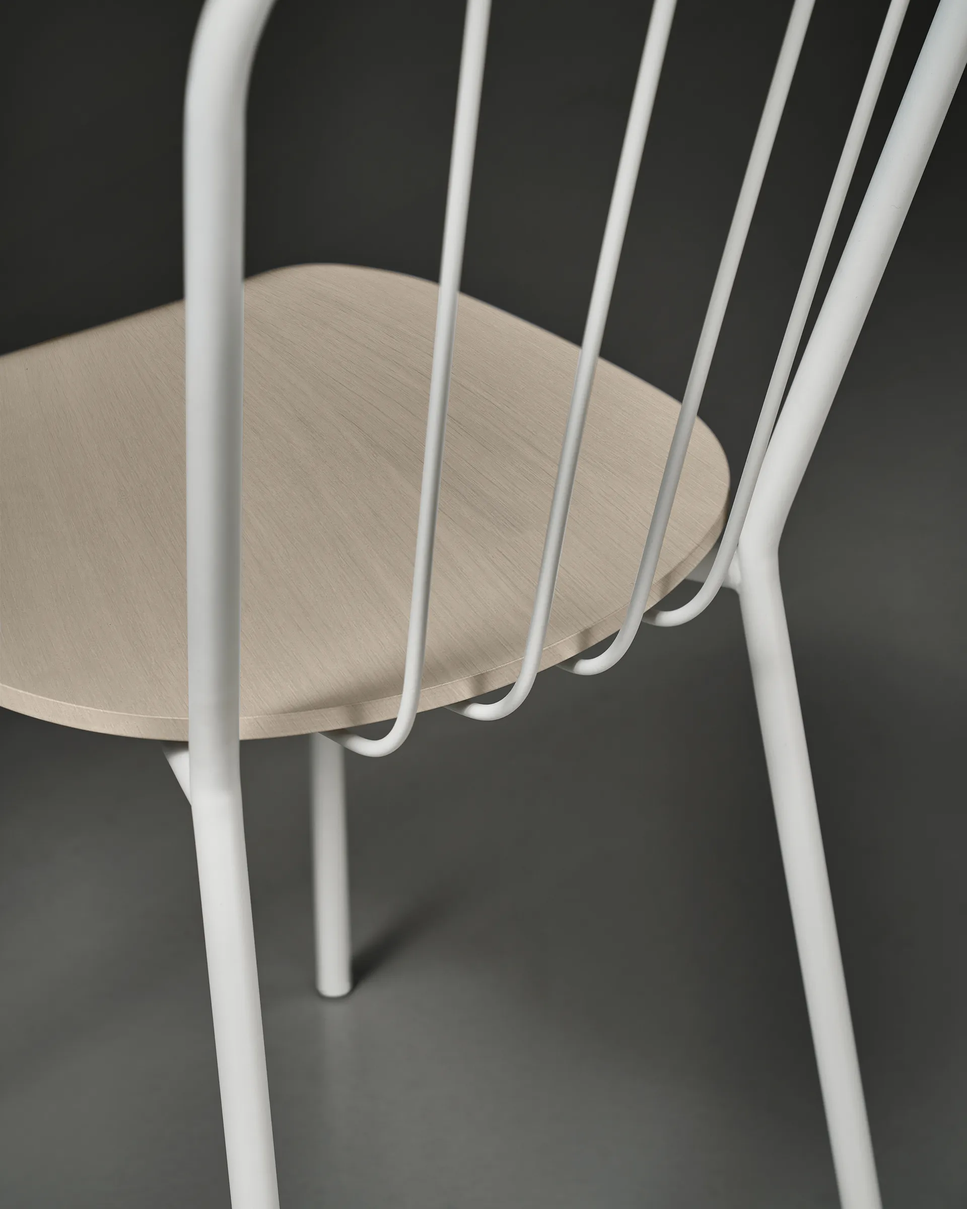 Same Chair stol, Vit-vit ek Maze