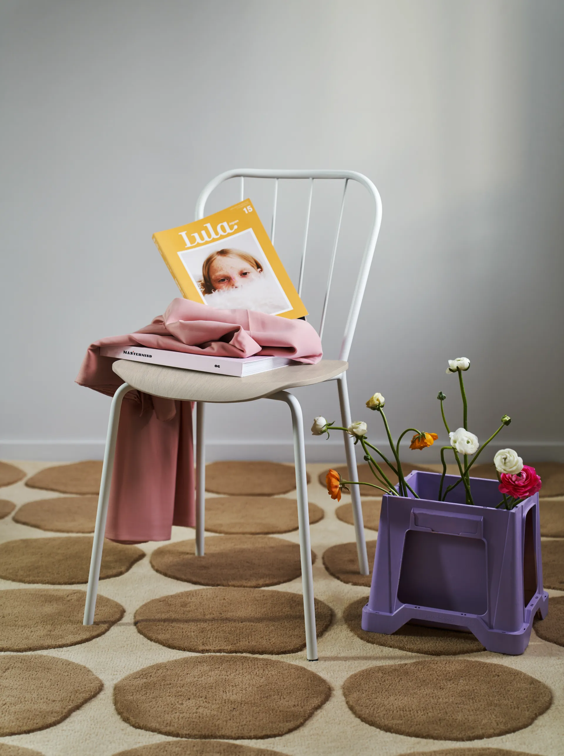 Same Chair stol, Vit-vit ek Maze
