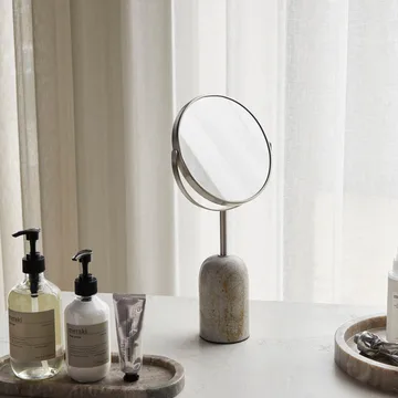 Marble tvåsidig spegel - Beige - Meraki