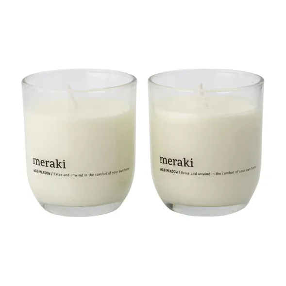 Meraki doftljus 22 timmar 2-pack, Wild meadow Meraki