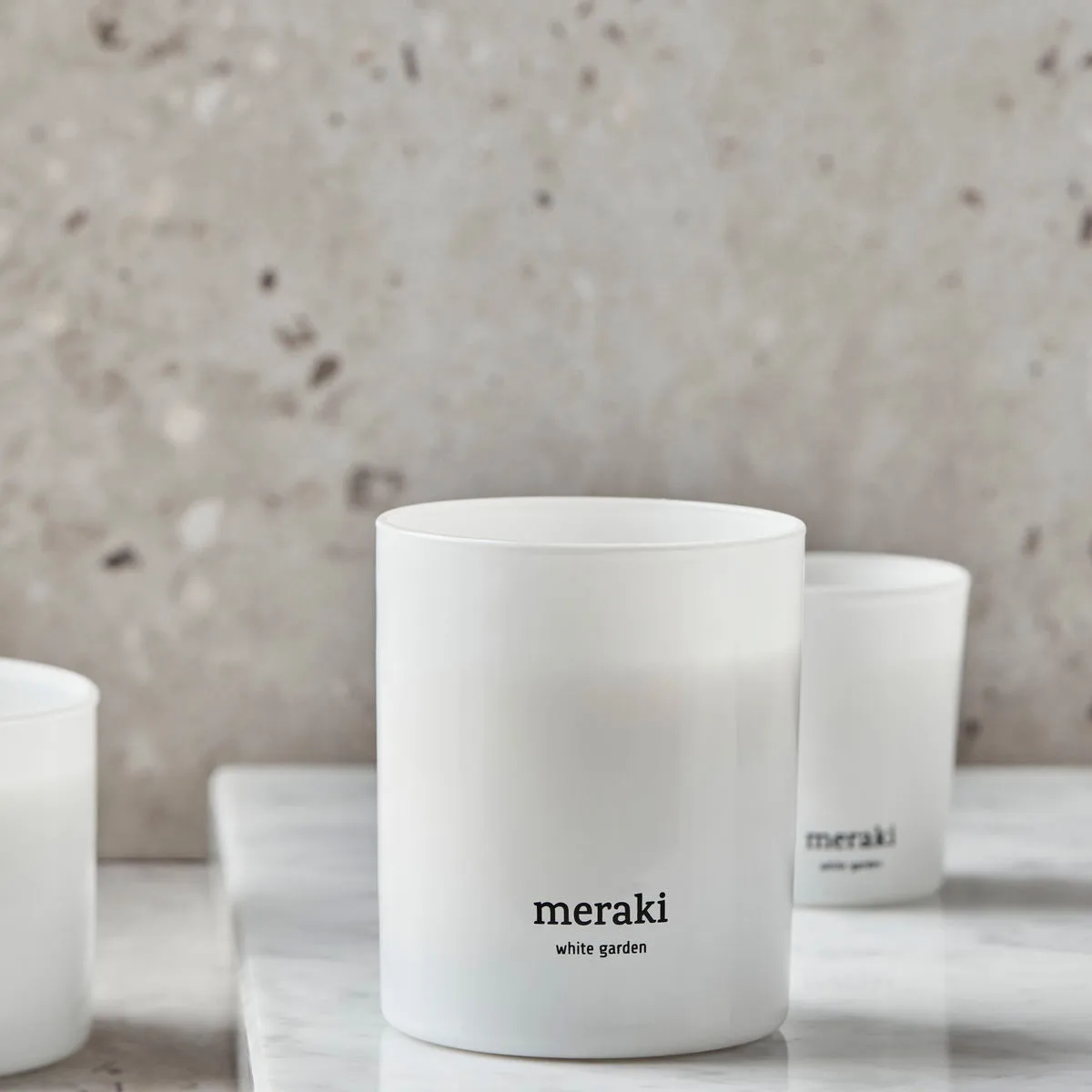 Meraki doftljus, 35 timmar, White garden Meraki