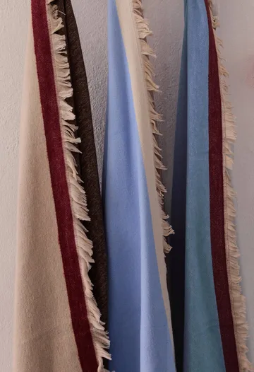 Duet pläd - Blue-Beige (blå-beige), 130x175 cm - Mette Ditmer