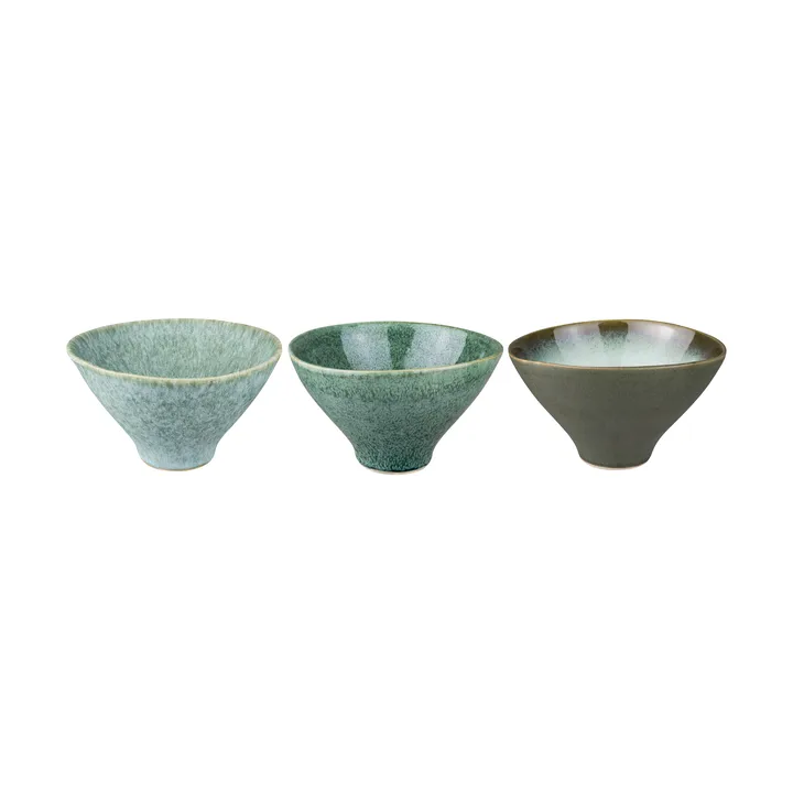 Elements skål medium Ø15,5 cm 3 delar - Green - Mette Ditmer