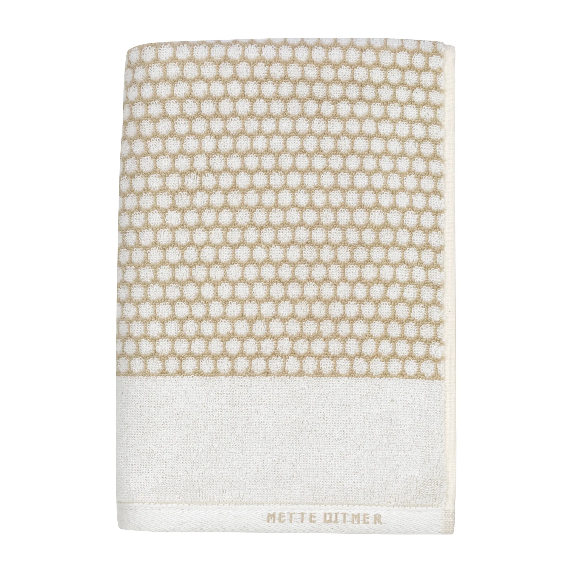 Grid badhandduk 70x140 cm, Sand-off white Mette Ditmer