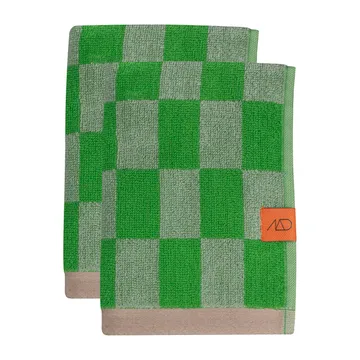 Retro handduk - Classic green, 40x55 cm, 2-pack - Mette Ditmer