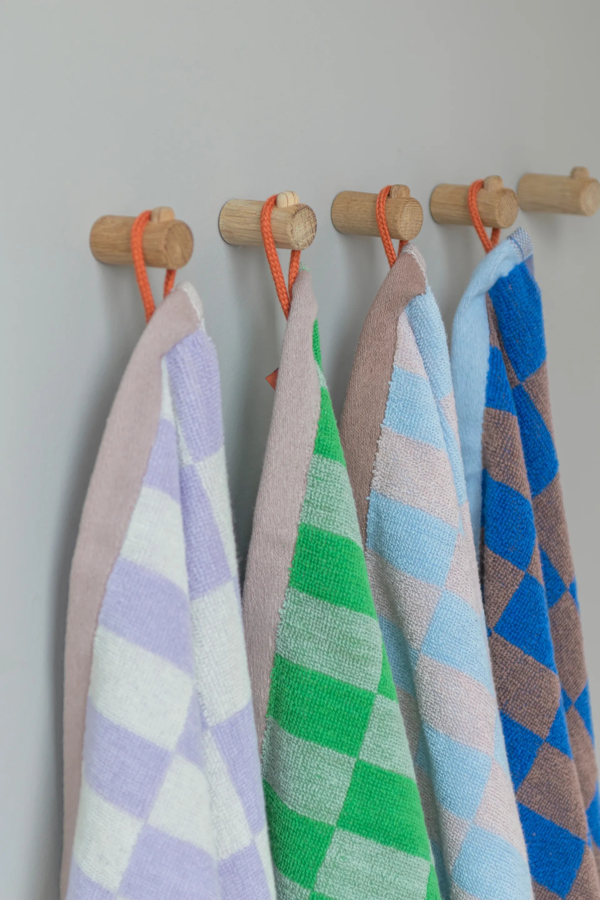 Retro handduk, Cobalt, 40x55 cm, 2-pack Mette Ditmer