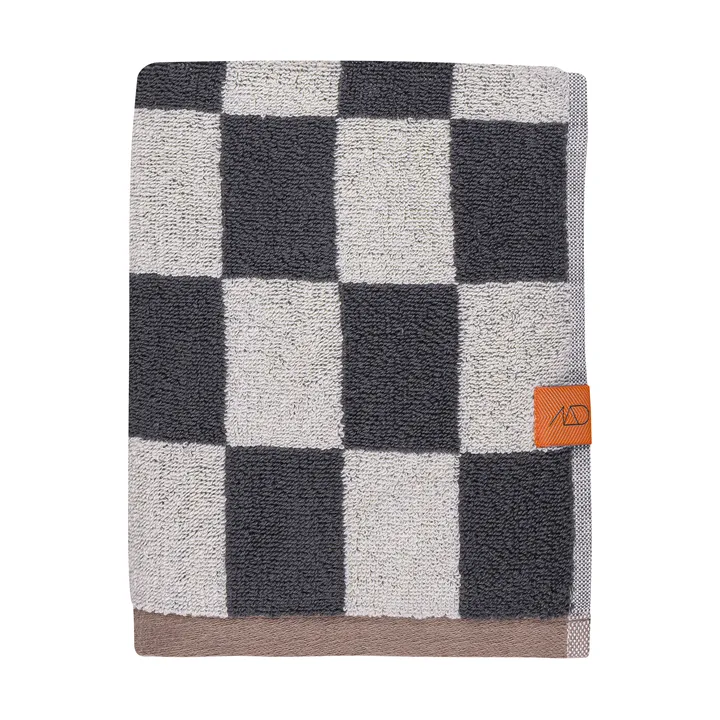 Retro handduk - Dark grey, 50x90 cm - Mette Ditmer