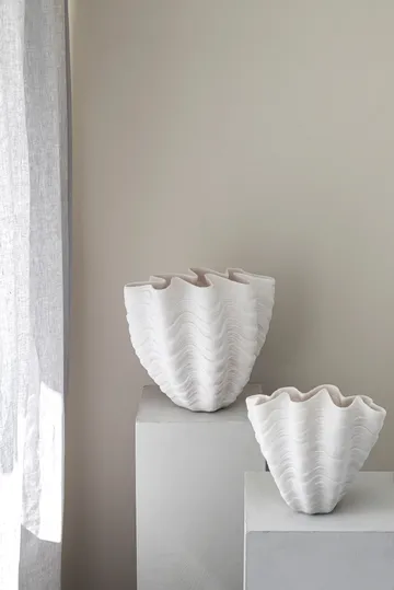 Shell vas - Large, 30 cm, white - Mette Ditmer
