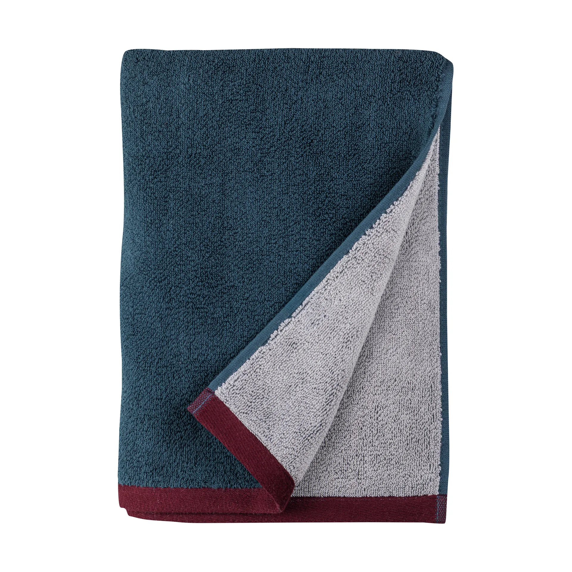 Soft handduk 50x90 cm, Midnight blue-light grey Mette Ditmer