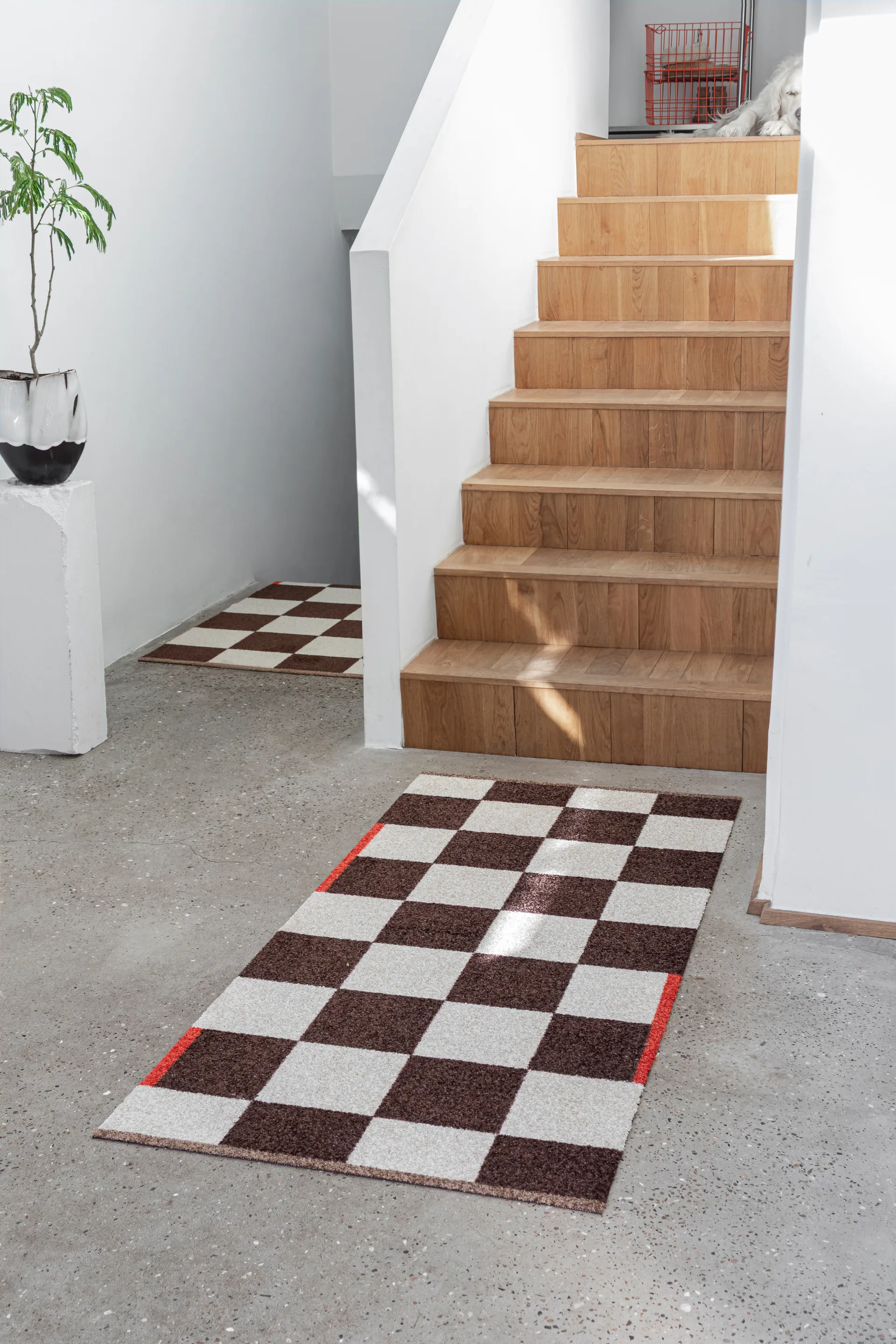 Square all-round matta large, Brown Mette Ditmer