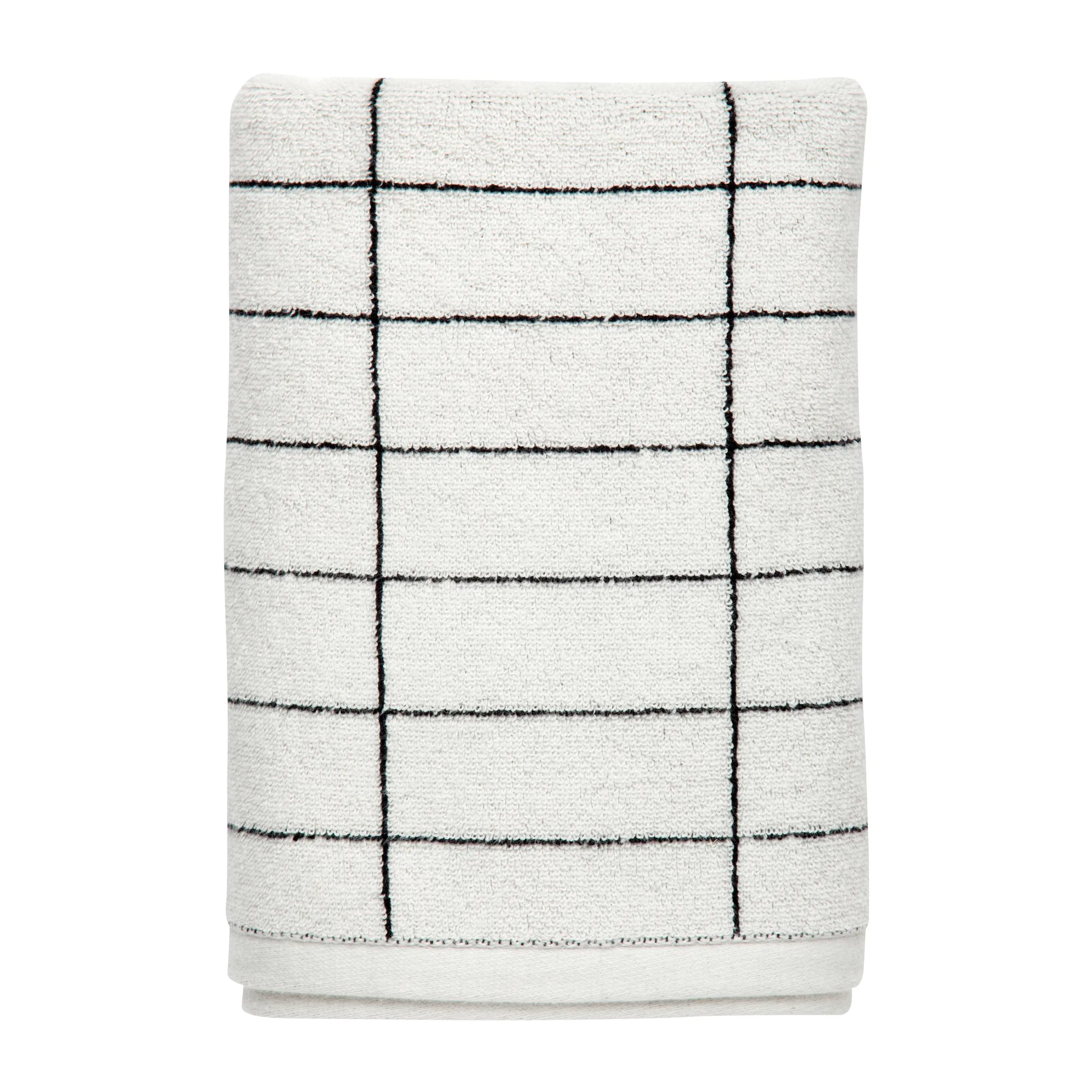 Tile Stone gästhandduk 38x60 cm 2-pack, Black-Off-white Mette Ditmer