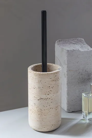 Travertine toalettborste 36 cm - Linen - Mette Ditmer