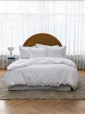 Satina Påslakan EKO - Vit, 150x210 cm - Mille Notti