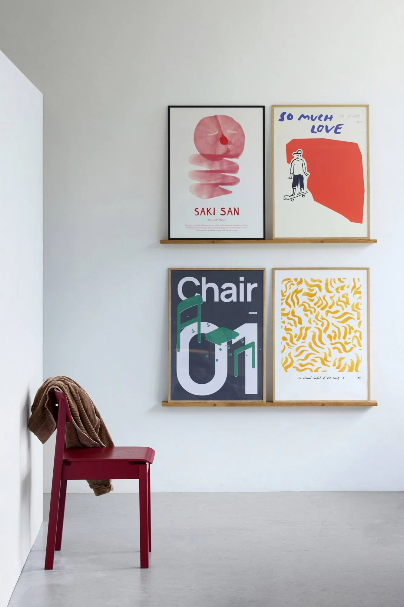 Everyday Chair stol, Purple red MOEBE