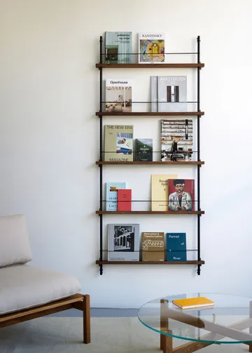 Magazine Shelving tidningsställ - Ek-deep blue, 85x115x7 cm, MS.115.1 - MOEBE