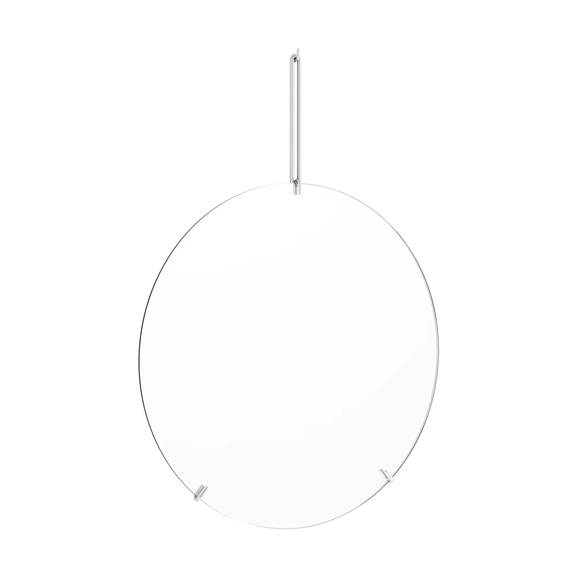 Moebe väggspegel Ø50 cm, Stainless steel MOEBE