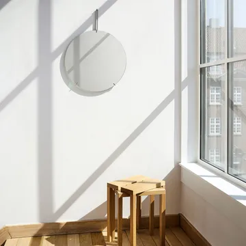Moebe väggspegel Ø50 cm - Stainless steel - MOEBE