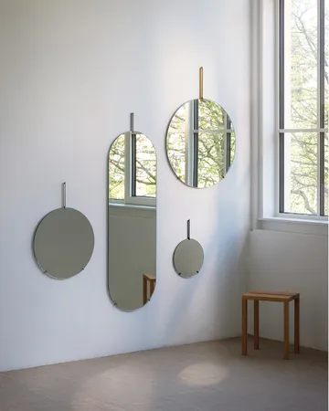 Moebe väggspegel Ø50 cm - Stainless steel - MOEBE
