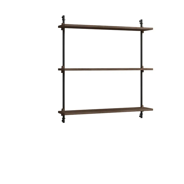 Moebe wall shelving ws.85.1 - Rökt ek-svart - MOEBE