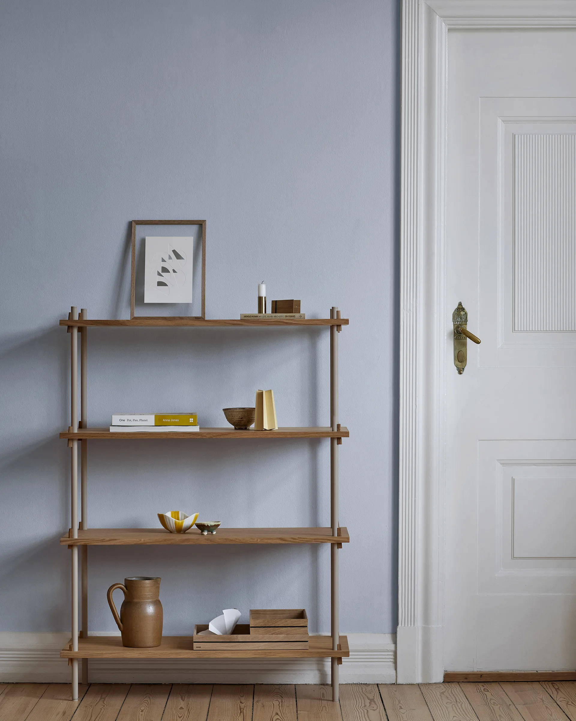 Shelving System classic hylla, Black, 86x200x35 cm, S.200.1.A MOEBE