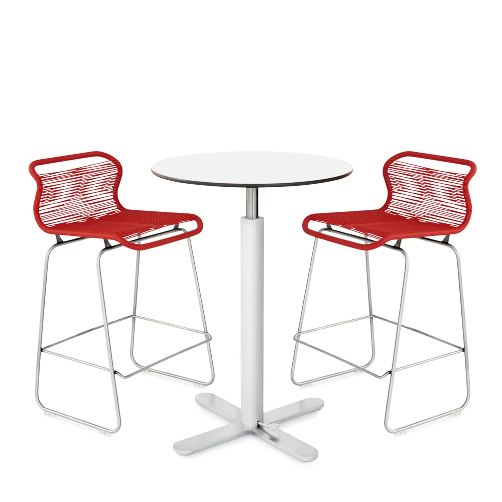 Panton One kitchen barstol, marcel, rostfritt stål Montana