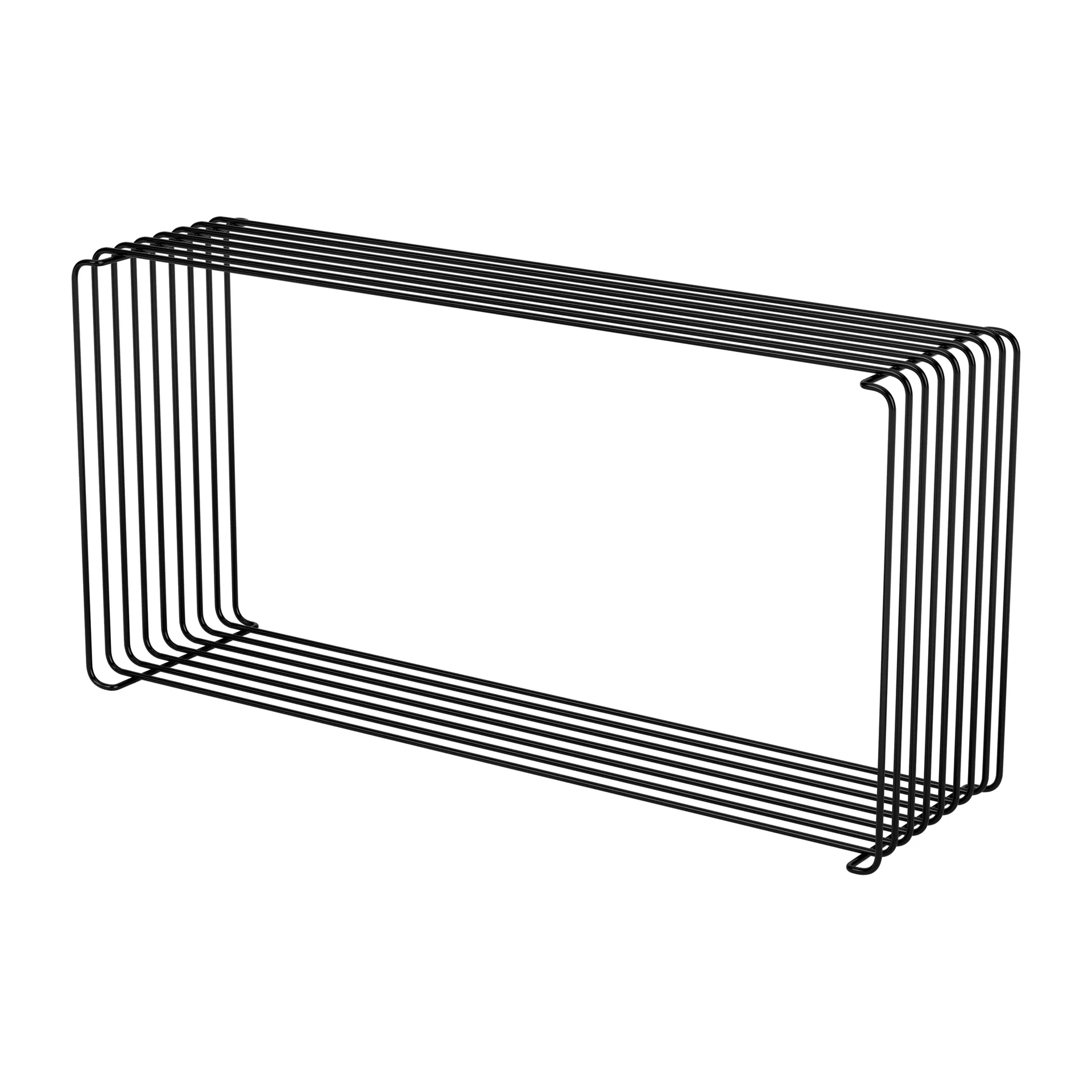 Panton Wire Extended hylla 34,8x70x18,2 cm, Black Montana