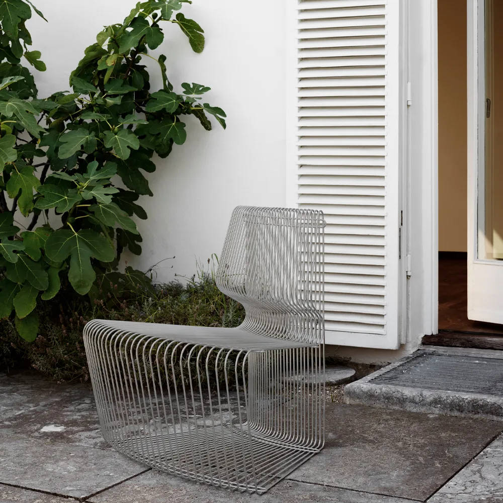 Pantonova modulsoffa, stainless steel, convex Montana