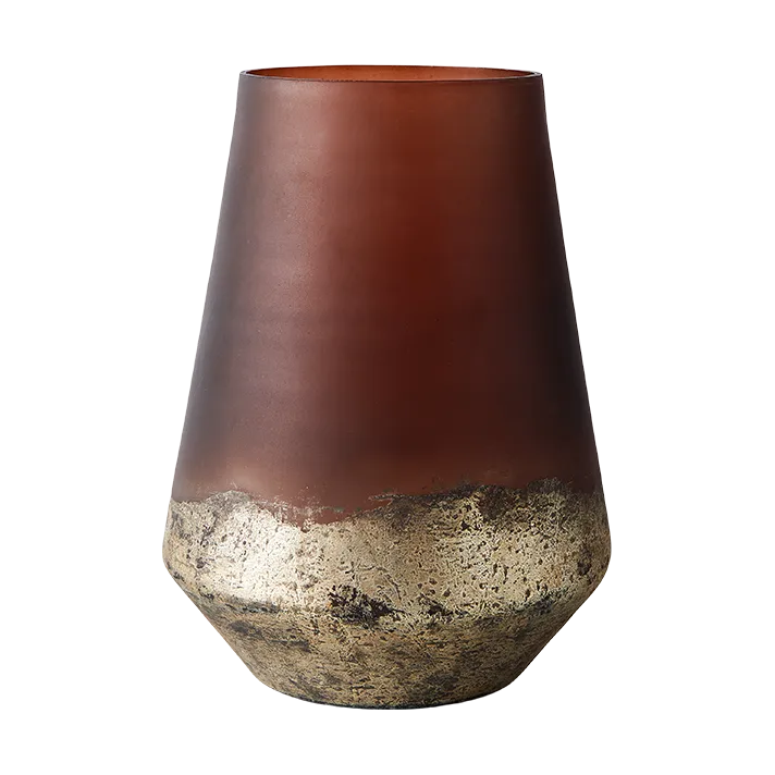 Lana vas Ø18x26 cm, Brown-gold MUUBS