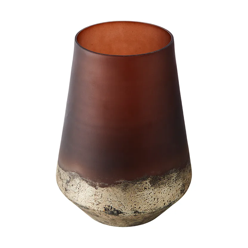 Lana vas Ø18x26 cm, Brown-gold MUUBS
