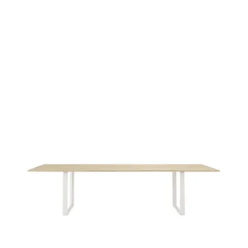 70/70 matbord 295x108 cm - Solid oak-White - Muuto
