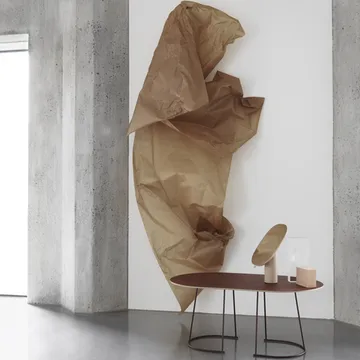 Airy soffbord ovalt - grey, nanolaminat, large - Muuto