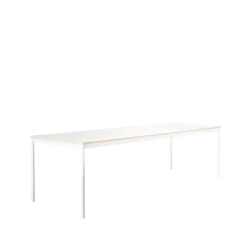 Base matbord - white, plywoodkant, 250x90 cm - Muuto