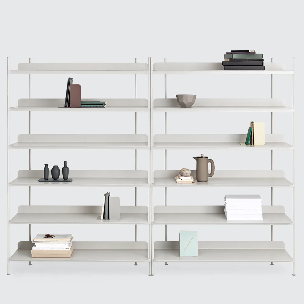 Compile configuration 3 hyllsystem, Black Muuto