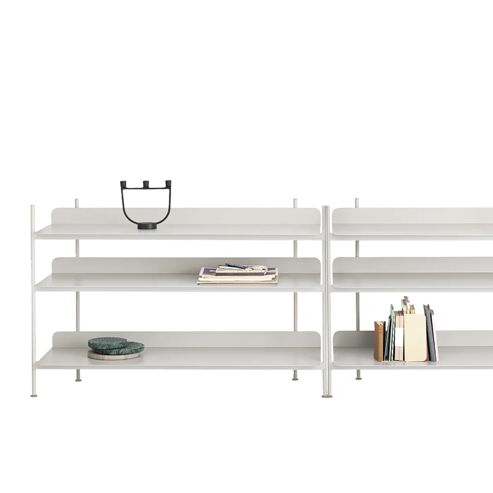 Compile configuration 5 hyllsystem, Black Muuto